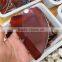 natural red agate slice crystal stone with different sizes for decorations