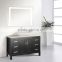 North America Design Hot Selling Solid Wood Dual Basin and Mirror Bathroom Cabinet