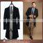 Fashion Style Black Custom Made Long Uniform Overcoat