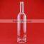 New design glass bottle 750ml empty wine bottle clear spirit bottle
