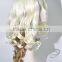 Long Multi Color White and Brown Wave Wig for Festival N318