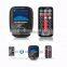 Bluetooth V3.0 FM Transmitter 1.8inch LCD screen displays car battery voltage