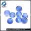 Synthetic A-AAAAA 8mm round cabochon blue cat eye beads stone