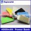 Manufacturer Android 4000mAh sucker power bank / pocket power charger prevent overcharge, over discharge/current, short circuit