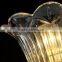 flower glass shade and crystal chrome color 8 heads hotel chandelier