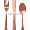 The best modern gold and copper flatware set