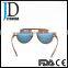 2016 New Product Gold Mirror Lens Promotional Wooden Sunglasses China