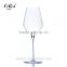 OUBOAO artificial blowing art clear Lead-free crystal glass red wine stemware 600ml thick stem red wine glass wholesale