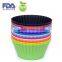Silicone Baking Cup Cupcake Liners, Set of 12, 4 Colors