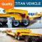 Titan 2 axle multi axles 60 tons extending second hand low bed trailer with cheap price
