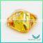 5A High quality Light yellow Cubic Zirconia 6*6mm Special Cut gemstone