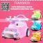 Lovely pink color good plastic baby kids electric toy car with early-children education function