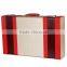 Chinese Factories Wholesale Custom High-grade PU Leather 6 Slot Wine Champagne Boxes, Red Gift Box
