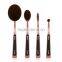 Wholesale New 4pcs toothbrush makeup BB cream foundation rose gold oval make up brushes multi-purpose makeup brush set