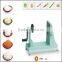 Green plastic cutting tool for cutting food and fruit