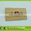 Favorable price! Lasering irregular wood business card from gold manufacture