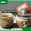 wholesale cheap mini round cup shape cartoon handwork decoration cement garden flower pot