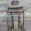 Creative Outdoor Decor Lanterns Square Antiqu Metal Lantern Candle Holders