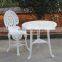 Plastic material garden round table and chairs sets