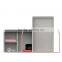 Multifunctional metal rack 3 compartments divided rectangle concrete container