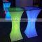 2015 led battery table sale and rental table for club /event cocktail tables