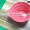 PDF folding stainless steel handle silicone strainer