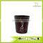 Newest The Statue Print Waste Bin Faux Leather Open Top Trash Can