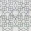 Natural white marble mosaic wall cladding