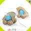 wholesale lovely wooden elephant pull car toy high quality wooden elephant pull car toy W05B034