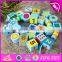 2017 New design toddlers educational wooden lacing toys W11E065