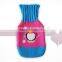 good quality magic hot water bag with animal jacquard knitted cover