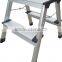 WR2294F 2 step aluminum household folding agility domestic ladder up by both side Step Ladder