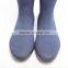 knee high fabric coating rubber rain boots