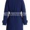 Beige /Grey/Indigo blue color Open front design Full lined long jacket,beautiful women Belted Textured Trench jacket Coat