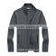 Casual men's winter wool knitted zip cardigan men plain knit cardigan sweater