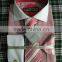 Stock USA Men Oxford Stripes Dress Shirt with Tie/Hankie/Cufflinks