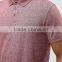 Cheapest Custom Embroidery Chest Logo Short Sleeve Button Placket Red Men's 100% Cotton Marl Jersey 200g Blank Casual Polo Shirt
