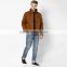 new fashion popular oversized winter jacket man brown windbreak jacket