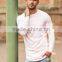 Heavenly Pink Mens Long Sleeve T Shirt Longline Curved Hem T Shirt Wholesale Muscle Fitted Gym wear Fashion Streetwear