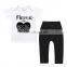 S17548A wholesale manufacturer summer children stylish girl clothing set