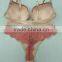 2017 Latest fashion women underwear bra panty set with lace high quality standard
