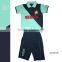 Wholesale 2015 summer design knit flag designs boys sweat pajamas set