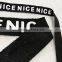 hot sale custom letter printed ribbon lace 100% polyester ribbons for garments