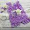 baby headband Light Purple flower sash lavender Petti lace romper set