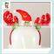 Cheap Felt Red and Green Reindeer Antler Christmas Headbands HPC-1006
