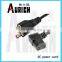 American standard ac power cord heat resistant electric wire hollow pin insulated cable retractable power extension cord
