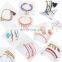 adjustable knot Handmade multistrand seed bead alloy pendant letters bar bracelets wax string weave bracelet