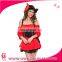 Hot Red Young Girls Pirate Fancy Costume Cosplay Gangster Adult Costume