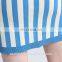 Instyle OEM fast delivery Blue and white stripes knitted fabric fancy skirt top designs micro mini skirt