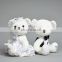 Sweet Bride And Groom White Teddy Bear Plush Toy 2018 Wedding Gift Stuffed Soft Plush Couple Valentine Teddy Bear